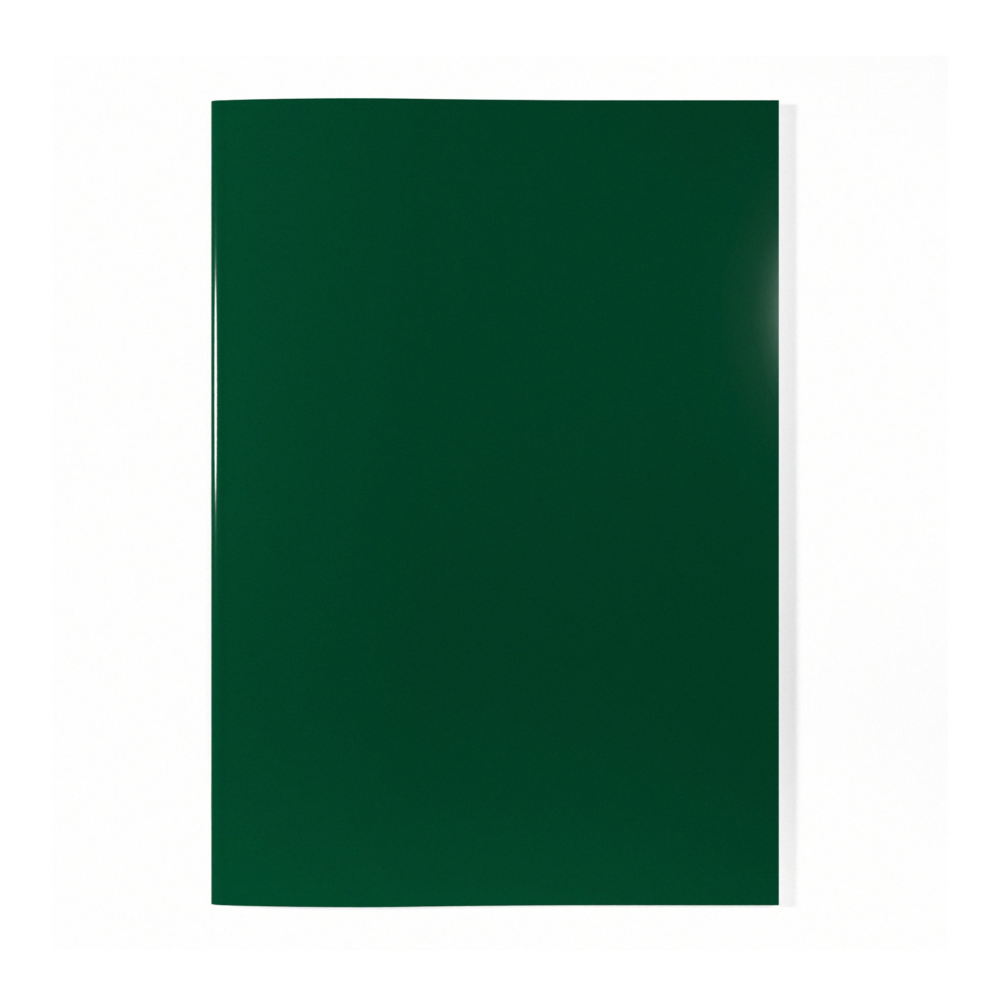 A4 Laminated Field Green Sketchbook On A White Background