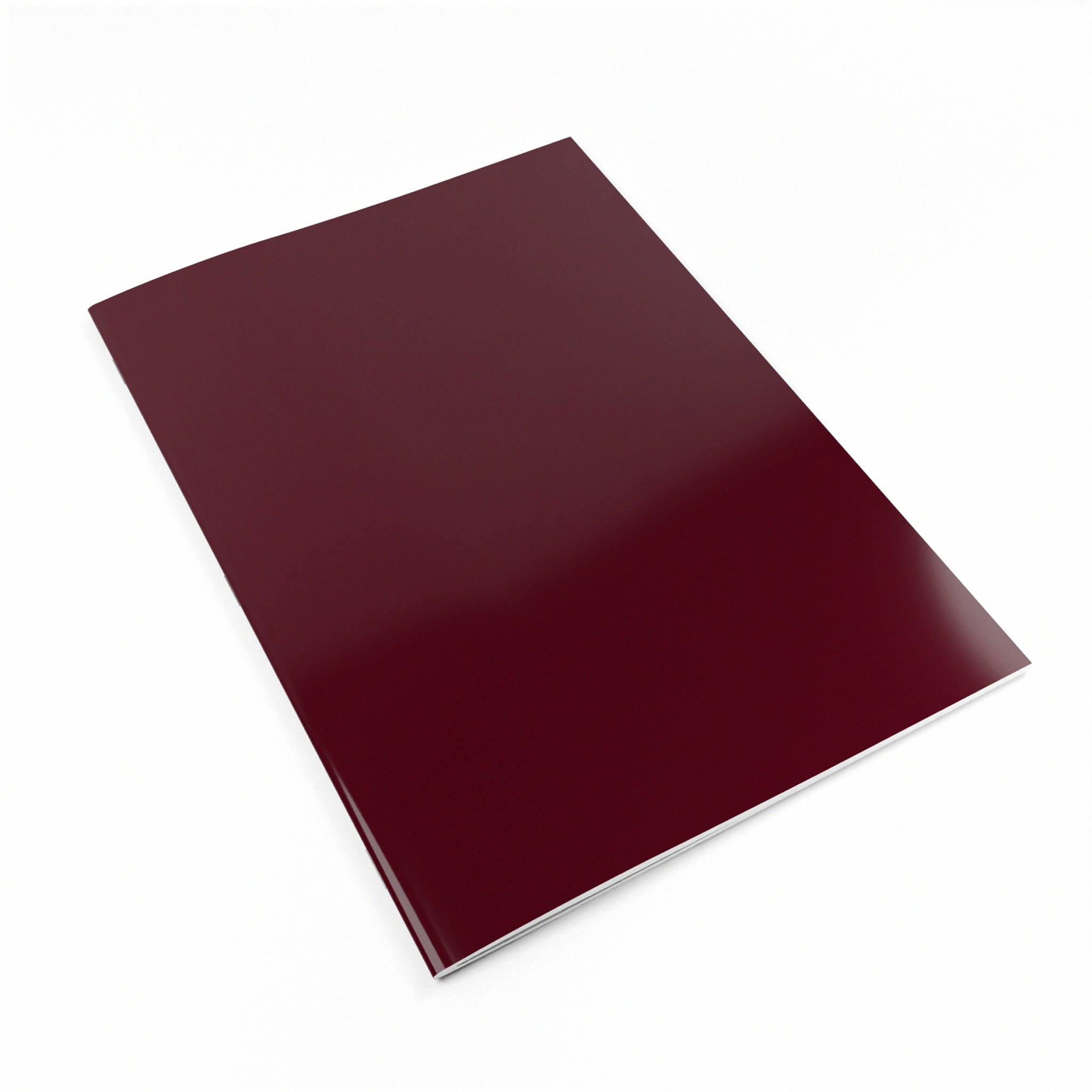 A4 Laminated Field Red Sketchbooks On A White Background