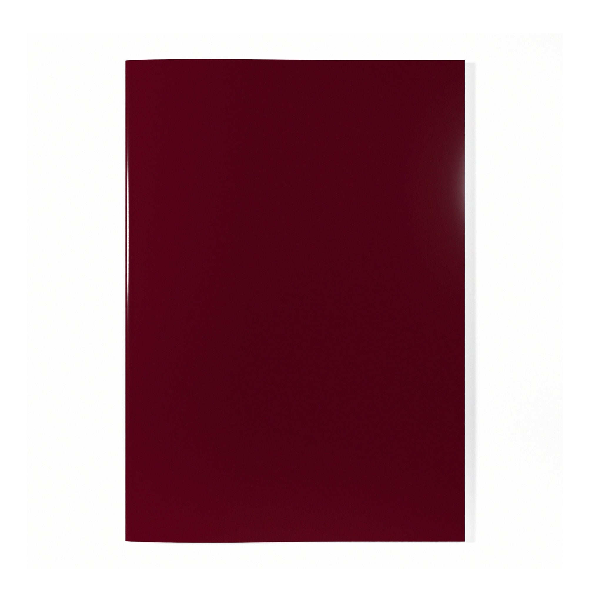 A4 Laminated Field Red Sketchbook On A White Background