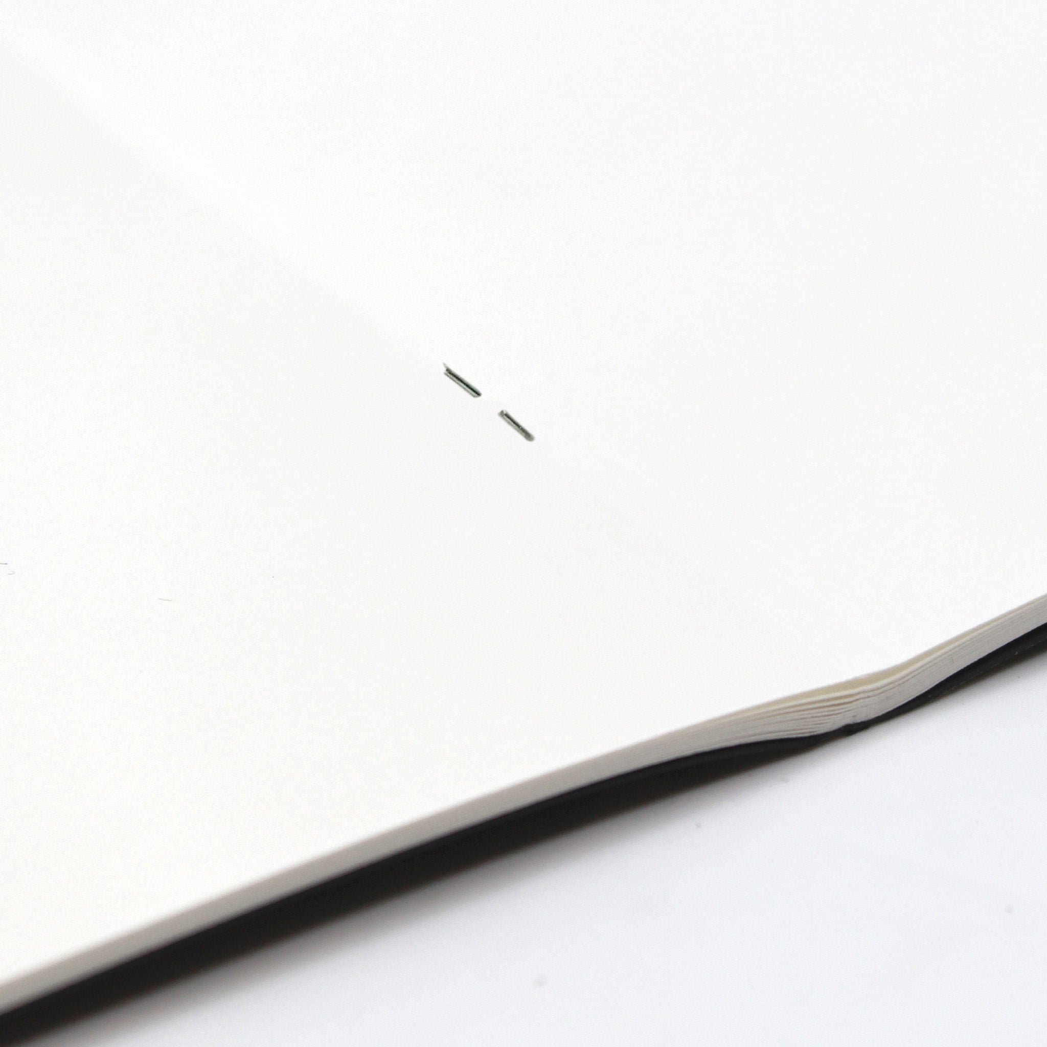 Open Silvine A4 Field Sketchbook Black Laminated Cover On A White Background