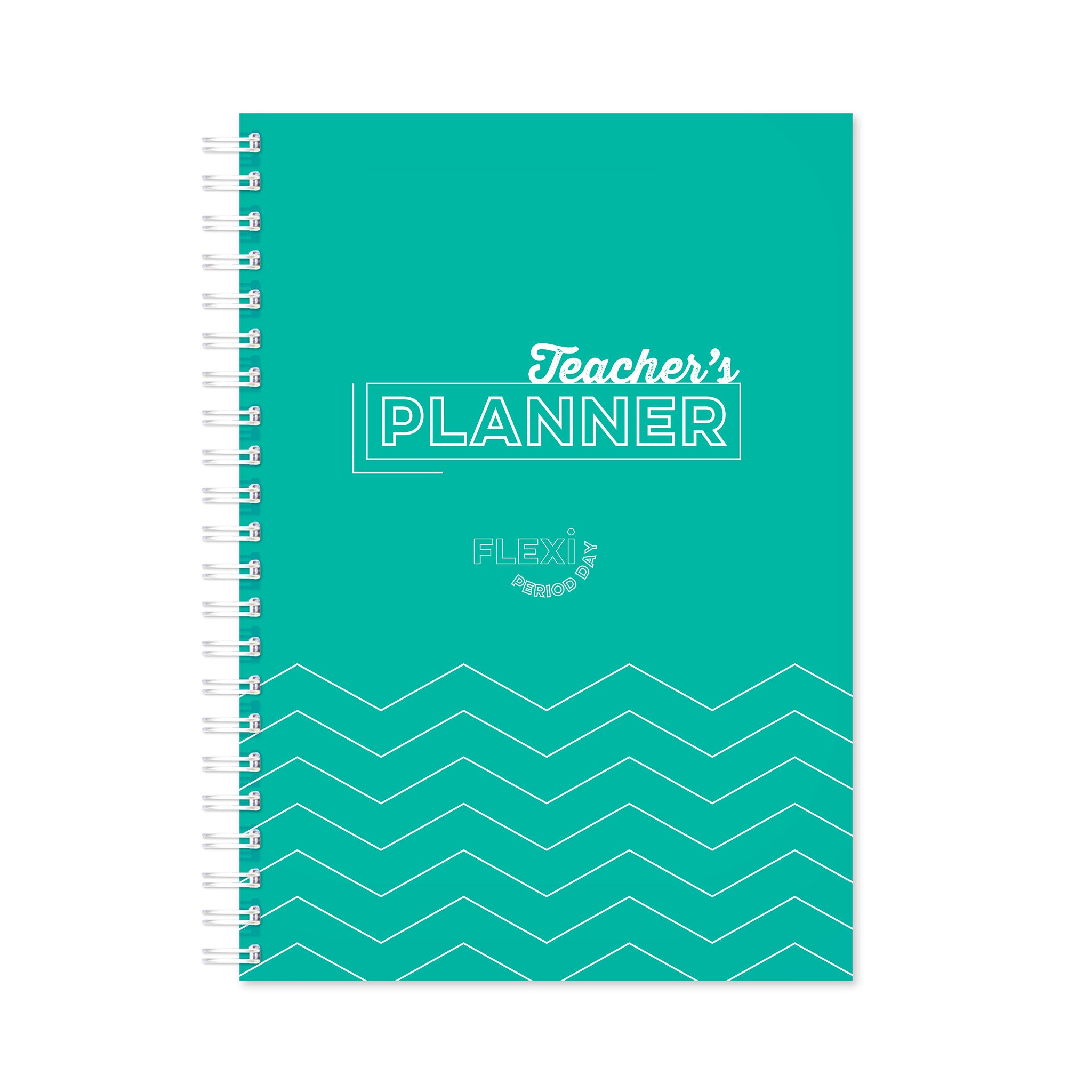 Silvine Flexi Period Teacher Planner In Teal On A White Background
