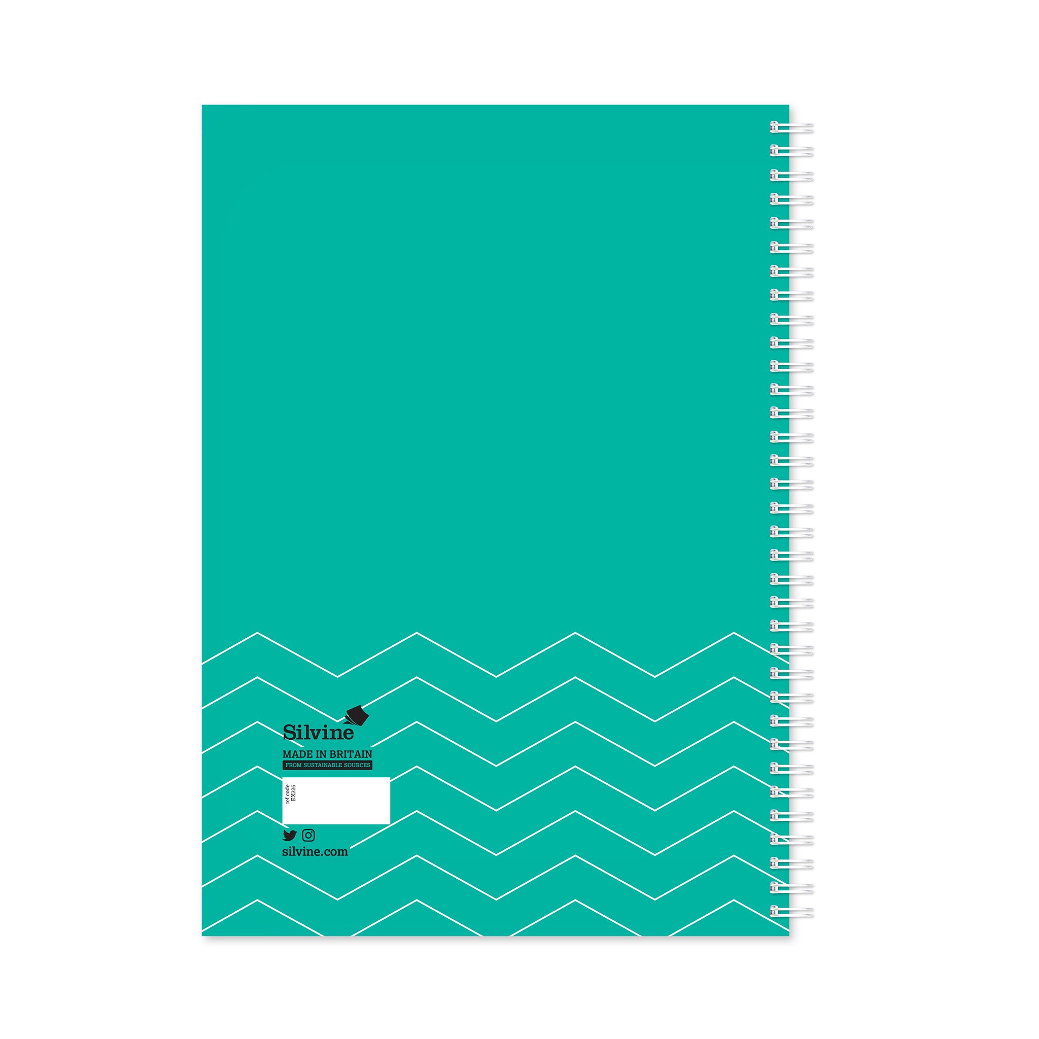 Silvine Flexi Period Teacher Planner In Teal On A White Background