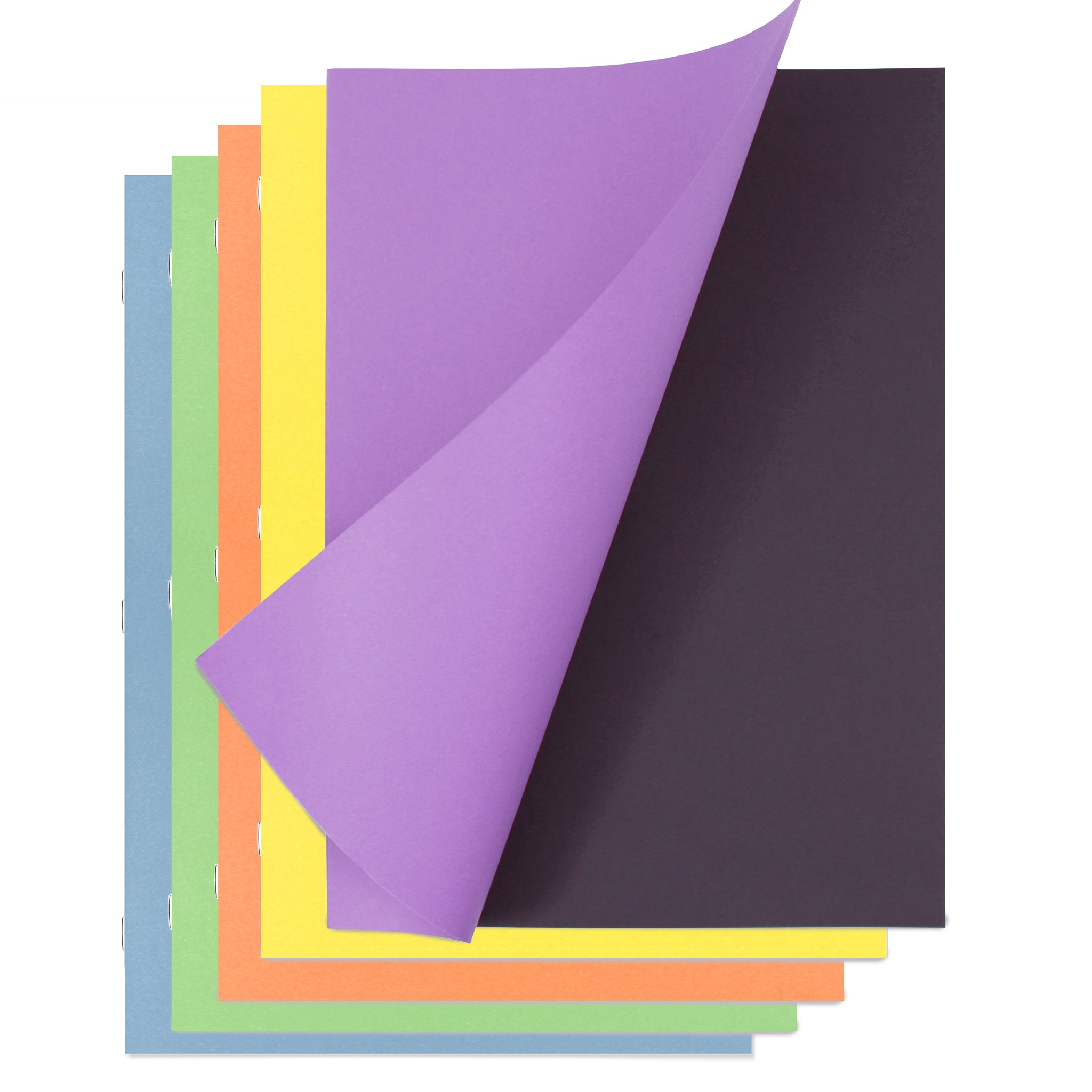 25 Pack Of Assorted Covered Scrapbooks With Black Sugar Paper Inners On A White Background