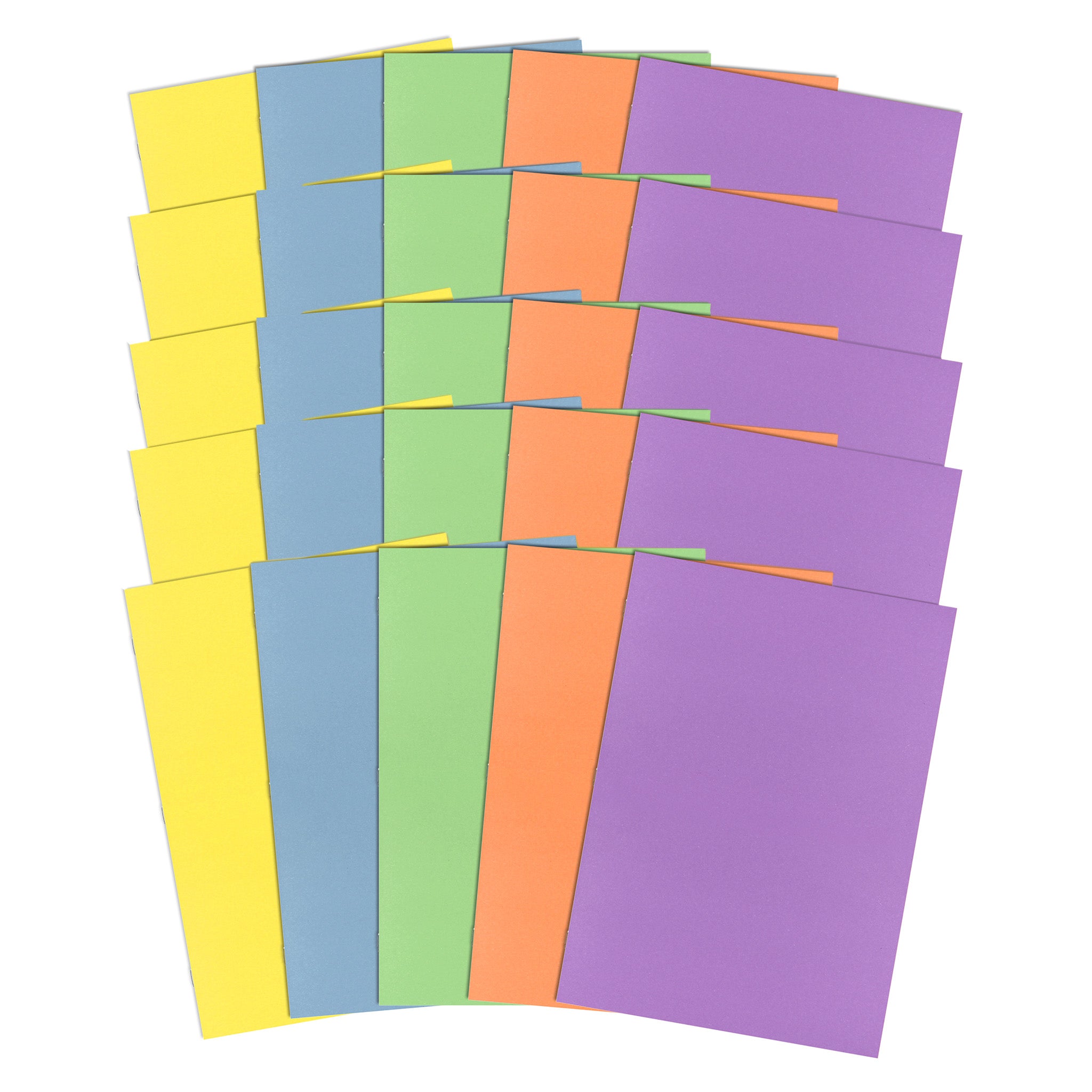 25 Pack Of Assorted Covered Scrapbooks With Black Sugar Paper Inners On A White Background