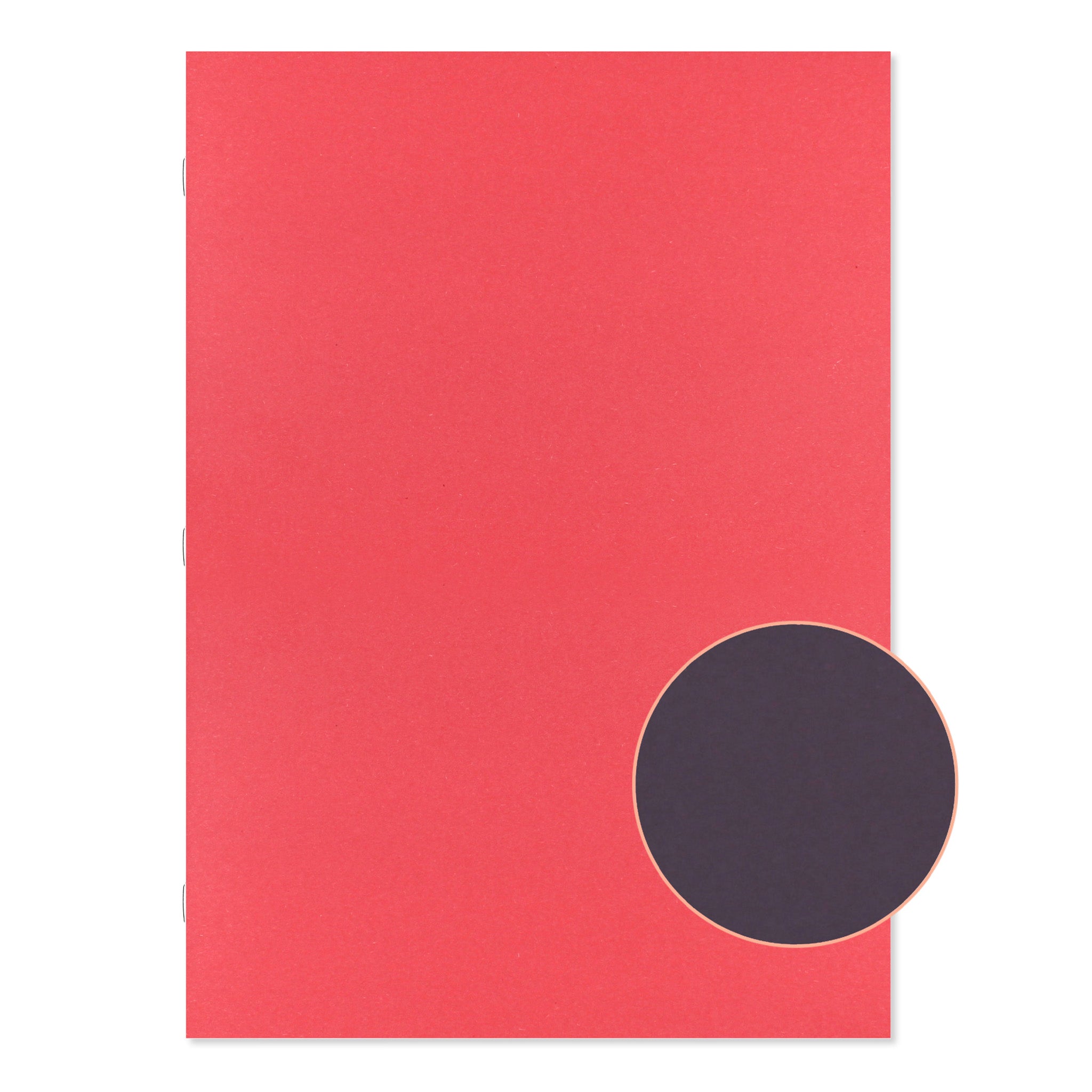 Silvine Red Cover Black Sugar Paper Scrapbook For Classrooms On A White Background