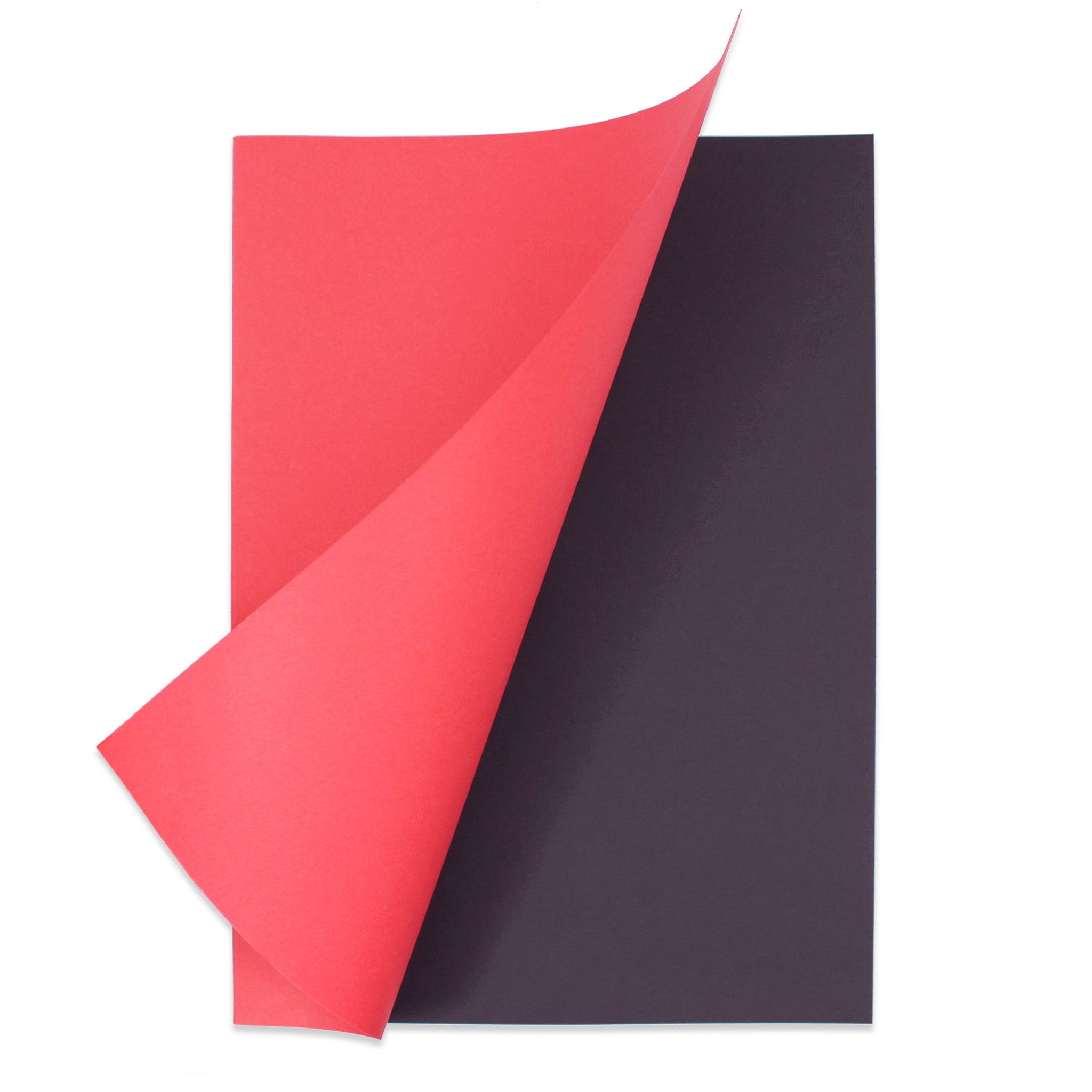 Silvine Red Cover Black Sugar Paper Scrapbook For Classrooms On A White Background