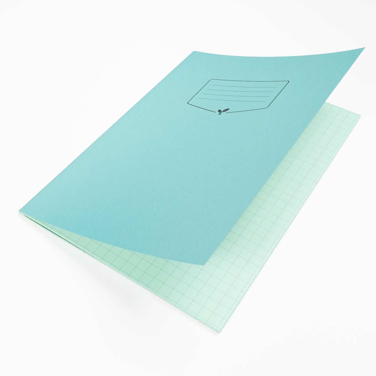 A4+ Blue 10mm Square Tinted Exercise Book 48 Pages (10 Pack)