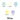 Colour swatches of green, cream, blue, yellow, and lilac Silvine Education tinted papers.