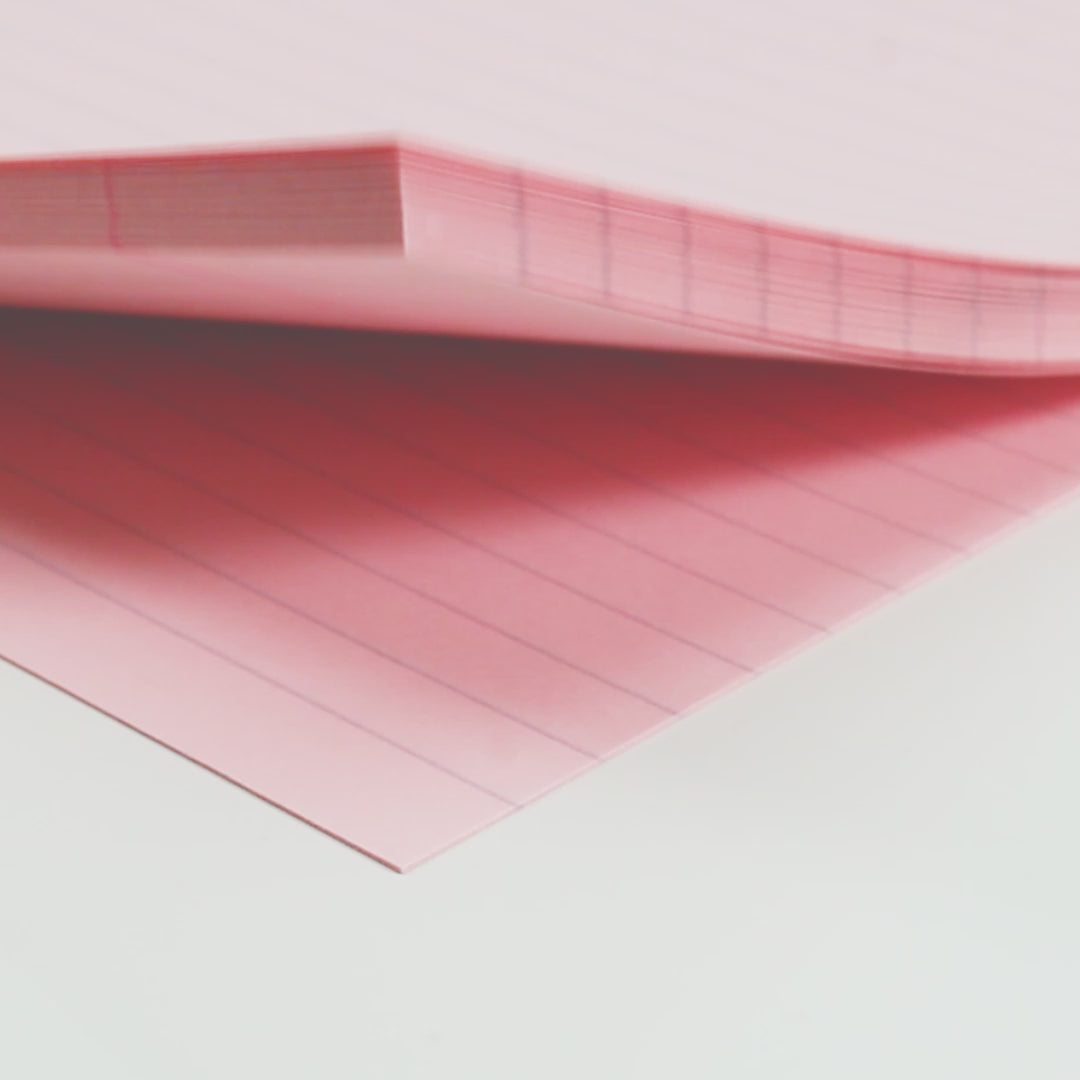 A4 Pink Tinted Twin Wire Notebook 100 Pages